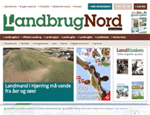 Tablet Screenshot of landbrugnord.landbrugnet.dk