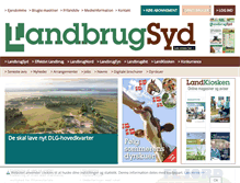 Tablet Screenshot of landbrugsyd.landbrugnet.dk