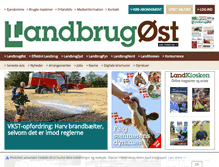 Tablet Screenshot of landbrugoest.landbrugnet.dk