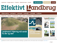 Tablet Screenshot of landbrugnet.dk