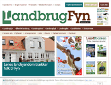 Tablet Screenshot of landbrugfyn.landbrugnet.dk